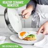 imageGreenLife TriPly Stainless Steel Healthy Ceramic Nonstick 8quot Frying Pan Skillet PFASFree Multi Clad Induction Dishwasher Safe Oven Safe Silver8 Frying Pan Skillet