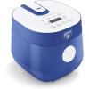 imageGreenLife 4Cup Digital Rice Cooker PFAS ampamp PFOAFree Removable Ceramic Dishwasher Safe Pot Healthy Cooking Oats Grains ampamp More Auto Presets Touchscreen Delay ampamp Keep Warm Paddle Included BlackNight Blue
