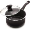 imageGreenLife Soft Grip Diamond Healthy Ceramic Nonstick 2QT Saucepan Pot with Lid PFASFree Dishwasher Safe TurquoiseBlack