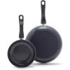 imageGreenLife Soft Grip Healthy Ceramic Nonstick 7quot and 10quot Frying Pan Set PFAS ampamp PFOAFree Dishwasher Safe Egg Omelet Skillet Cookware for Easy Cooking NonStick Kitchen Essentials BlueBlack