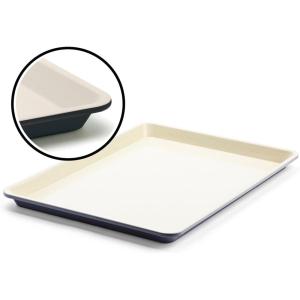 imageGreenLife Bakeware Healthy Ceramic Nonstick 18quot x 13quot Half Cookie Sheet Baking Pan PFASFree BlackBlack