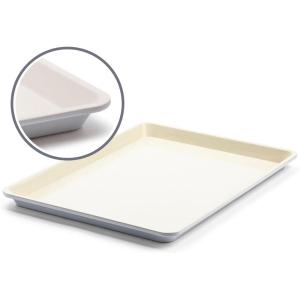 imageGreenLife Bakeware Healthy Ceramic Nonstick 18quot x 13quot Half Cookie Sheet Baking Pan PFASFree BlackGray