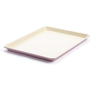 imageGreenLife Bakeware Healthy Ceramic Nonstick 18quot x 13quot Half Cookie Sheet Baking Pan PFASFree BlackPink