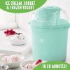 imageGreenLife 15QT Electric Ice Cream Frozen Yogurt and Sorbet Maker with Mixing Paddle Dishwasher Safe Parts Easy one Switch BPAFree RedTurquoise