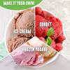 imageGreenLife 15QT Electric Ice Cream Frozen Yogurt and Sorbet Maker with Mixing Paddle Dishwasher Safe Parts Easy one Switch BPAFree RedTurquoise