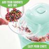imageGreenLife 15QT Electric Ice Cream Frozen Yogurt and Sorbet Maker with Mixing Paddle Dishwasher Safe Parts Easy one Switch BPAFree RedTurquoise