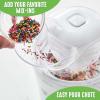 imageGreenLife 15QT Electric Ice Cream Frozen Yogurt and Sorbet Maker with Mixing Paddle Dishwasher Safe Parts Easy one Switch BPAFree RedWhite