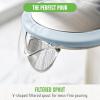 imageGreenLife 17 Liter Glass Electric Kettle Easy One Touch Use Quick Heating Filtered Spout LED Base Auto ShutOff Cordless Serving Coffee and Tea PinkBlue Haze