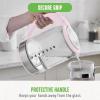 imageGreenLife 17 Liter Glass Electric Kettle Easy One Touch Use Quick Heating Filtered Spout LED Base Auto ShutOff Cordless Serving Coffee and Tea PinkPink