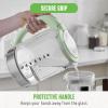 imageGreenLife 17 Liter Glass Electric Kettle Easy One Touch Use Quick Heating Filtered Spout LED Base Auto ShutOff Cordless Serving Coffee and Tea PinkSage Green