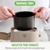 imageGreenLife 20oz Electric Lunch Box Food ampamp Soup Warmer PFAS ampamp PFOAFree Ceramic Nonstick Interior Portable for Travel ampamp Office SpillProof Lid Removable Bowl Dishwasher Safe TaupeTaupe