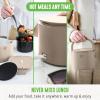 imageGreenLife 20oz Electric Lunch Box Food ampamp Soup Warmer PFAS ampamp PFOAFree Ceramic Nonstick Interior Portable for Travel ampamp Office SpillProof Lid Removable Bowl Dishwasher Safe TaupeTaupe