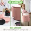 imageGreenLife 20oz Electric Lunch Box Food ampamp Soup Warmer PFAS ampamp PFOAFree Ceramic Nonstick Interior Portable for Travel ampamp Office SpillProof Lid Removable Bowl Dishwasher Safe TaupeDusty Rose