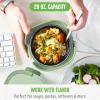 imageGreenLife 20oz Electric Lunch Box Food ampamp Soup Warmer PFAS ampamp PFOAFree Ceramic Nonstick Interior Portable for Travel ampamp Office SpillProof Lid Removable Bowl Dishwasher Safe TaupeSage Green