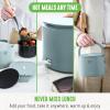 imageGreenLife 20oz Electric Lunch Box Food ampamp Soup Warmer PFAS ampamp PFOAFree Ceramic Nonstick Interior Portable for Travel ampamp Office SpillProof Lid Removable Bowl Dishwasher Safe TaupeBlue Haze
