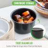imageGreenLife 20oz Electric Lunch Box Food ampamp Soup Warmer PFAS ampamp PFOAFree Ceramic Nonstick Interior Portable for Travel ampamp Office SpillProof Lid Removable Bowl Dishwasher Safe TaupeTaupe