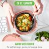 imageGreenLife 20oz Electric Lunch Box Food ampamp Soup Warmer PFAS ampamp PFOAFree Ceramic Nonstick Interior Portable for Travel ampamp Office SpillProof Lid Removable Bowl Dishwasher Safe TaupeDusty Rose