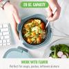 imageGreenLife 20oz Electric Lunch Box Food ampamp Soup Warmer PFAS ampamp PFOAFree Ceramic Nonstick Interior Portable for Travel ampamp Office SpillProof Lid Removable Bowl Dishwasher Safe TaupeBlue Haze