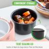 imageGreenLife 20oz Electric Lunch Box Food ampamp Soup Warmer PFAS ampamp PFOAFree Ceramic Nonstick Interior Portable for Travel ampamp Office SpillProof Lid Removable Bowl Dishwasher Safe TaupeDusty Rose