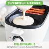 imageGreenLife 3in1 Breakfast Station Ceramic Nonstick Dual Griddles for Eggs Meat Pancakes ampamp Sandwiches  2Slice Toast Drawer Healthy Cooking Timer Versatile Morning Meal Maker PinkWhite