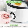 imageGreenLife 3in1 Breakfast Station Ceramic Nonstick Dual Griddles for Eggs Meat Pancakes ampamp Sandwiches  2Slice Toast Drawer Healthy Cooking Timer Versatile Morning Meal Maker PinkWhite