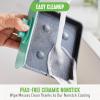 imageGreenLife 3in1 Breakfast Station Ceramic Nonstick Dual Griddles for Eggs Meat Pancakes ampamp Sandwiches  2Slice Toast Drawer Healthy Cooking Timer Versatile Morning Meal Maker PinkTurquoise