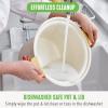 imageGreenLife 6Cup Rice Cooker Steamer PFAS Free Removable Ceramic Nonstick Pot Auto Presets Wood Print Handle Keep Warm Function One Touch Design Dishwasher Safe Measuring Cup Rice Paddle CreamCream