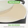 imageGreenLife 6QT Ceramic Nonstick Stockpot with Glass Straining Lid PFAS ampamp PFOAFree Dishwasher Safe StayCool Handles Oven Safe to 350F WobbleFree Base Even Heating PinkBlack