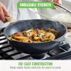 imageGreenLife Arte 8 Piece Ceramic Nonstick Cookware Pots and Pans Set Induction Suitable PFOA ampamp PFAS Free Wood Print Handles Glass Lids Stock Saucepans ampamp Frying Pans Dishwasher Safe Speckled CreamSpeckled Black