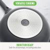 imageGreenLife Arte 8 Piece Ceramic Nonstick Cookware Pots and Pans Set Induction Suitable PFOA ampamp PFAS Free Wood Print Handles Glass Lids Stock Saucepans ampamp Frying Pans Dishwasher Safe Speckled CreamGraphite