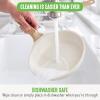 imageGreenLife Arte 8 Piece Ceramic Nonstick Cookware Pots and Pans Set Induction Suitable PFOA ampamp PFAS Free Wood Print Handles Glass Lids Stock Saucepans ampamp Frying Pans Dishwasher Safe Speckled CreamSpeckled Cream