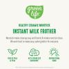 imageGreenLife Ceramic Electric Milk Frother 10oz 4in1 Auto Hot and Cold Foam Dense and Light Foam PFOA and PFAS Free Cordless Milk Warmer and Steamer for Latte Coffee WhitePink