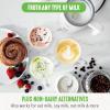 imageGreenLife Ceramic Electric Milk Frother 10oz 4in1 Auto Hot and Cold Foam Dense and Light Foam PFOA and PFAS Free Cordless Milk Warmer and Steamer for Latte Coffee WhiteWhite