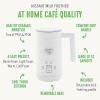 imageGreenLife Ceramic Electric Milk Frother 10oz 4in1 Auto Hot and Cold Foam Dense and Light Foam PFOA and PFAS Free Cordless Milk Warmer and Steamer for Latte Coffee WhiteWhite