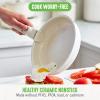 imageGreenLife Click 10Piece Ceramic Nonstick Cookware Set Detachable Handle Stackable Space Saving Kitchen Essential Non Toxic PFASFree Pots ampamp Pans Induction ampamp Oven Safe Glass Lid Speckled CreamSpeckled Cream