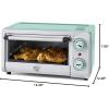 imageGreenLife Countertop Toaster Oven Air Fryer Stainless Steel Healthy Ceramic Nonstick PFAS and PFOAFree Tray ampamp Basket Bake Broil Reheat Adjustable Temp ampamp Time Control Auto Shutoff PinkTurquoise
