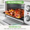 imageGreenLife Countertop Toaster Oven Air Fryer Stainless Steel Healthy Ceramic Nonstick PFAS and PFOAFree Tray ampamp Basket Bake Broil Reheat Adjustable Temp ampamp Time Control Auto Shutoff PinkBlack