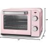 imageGreenLife Countertop Toaster Oven Air Fryer Stainless Steel Healthy Ceramic Nonstick PFAS and PFOAFree Tray ampamp Basket Bake Broil Reheat Adjustable Temp ampamp Time Control Auto Shutoff PinkPink
