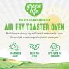 imageGreenLife Countertop Toaster Oven Air Fryer Stainless Steel Healthy Ceramic Nonstick PFAS and PFOAFree Tray ampamp Basket Bake Broil Reheat Adjustable Temp ampamp Time Control Auto Shutoff PinkBlack