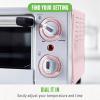 imageGreenLife Countertop Toaster Oven Air Fryer Stainless Steel Healthy Ceramic Nonstick PFAS and PFOAFree Tray ampamp Basket Bake Broil Reheat Adjustable Temp ampamp Time Control Auto Shutoff PinkPink
