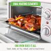 imageGreenLife Countertop Toaster Oven Air Fryer Stainless Steel Healthy Ceramic Nonstick PFAS and PFOAFree Tray ampamp Basket Bake Broil Reheat Adjustable Temp ampamp Time Control Auto Shutoff PinkPink