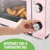 imageGreenLife Countertop Toaster Oven Air Fryer Stainless Steel Healthy Ceramic Nonstick PFAS and PFOAFree Tray ampamp Basket Bake Broil Reheat Adjustable Temp ampamp Time Control Auto Shutoff PinkPink