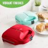 imageGreenLife Pro Electric Panini Press Grill and Sandwich Maker Healthy Ceramic Nonstick Plates Easy Indicator Light PFASFree Red Renewed