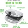 imageGreenLife Pro Electric Panini Press Grill and Sandwich Maker Healthy Ceramic Nonstick PlatesEasy Indicator Light PFASFree YellowGray