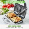 imageGreenLife Pro Electric Panini Press Grill and Sandwich Maker Healthy Ceramic Nonstick PlatesEasy Indicator Light PFASFree YellowGray