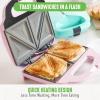imageGreenLife Pro Electric Panini Press Grill and Sandwich Maker Healthy Ceramic Nonstick PlatesEasy Indicator Light PFASFree YellowPink