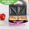 imageGreenLife Pro Electric Panini Press Grill and Sandwich Maker Healthy Ceramic Nonstick PlatesEasy Indicator Light PFASFree YellowPink