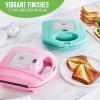 imageGreenLife Pro Electric Panini Press Grill and Sandwich Maker Healthy Ceramic Nonstick PlatesEasy Indicator Light PFASFree YellowPink