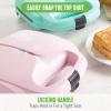 imageGreenLife Pro Electric Panini Press Grill and Sandwich Maker Healthy Ceramic Nonstick PlatesEasy Indicator Light PFASFree YellowPink