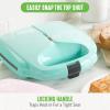 imageGreenLife Pro Electric Panini Press Grill and Sandwich Maker Healthy Ceramic Nonstick PlatesEasy Indicator Light PFASFree YellowTurquoise